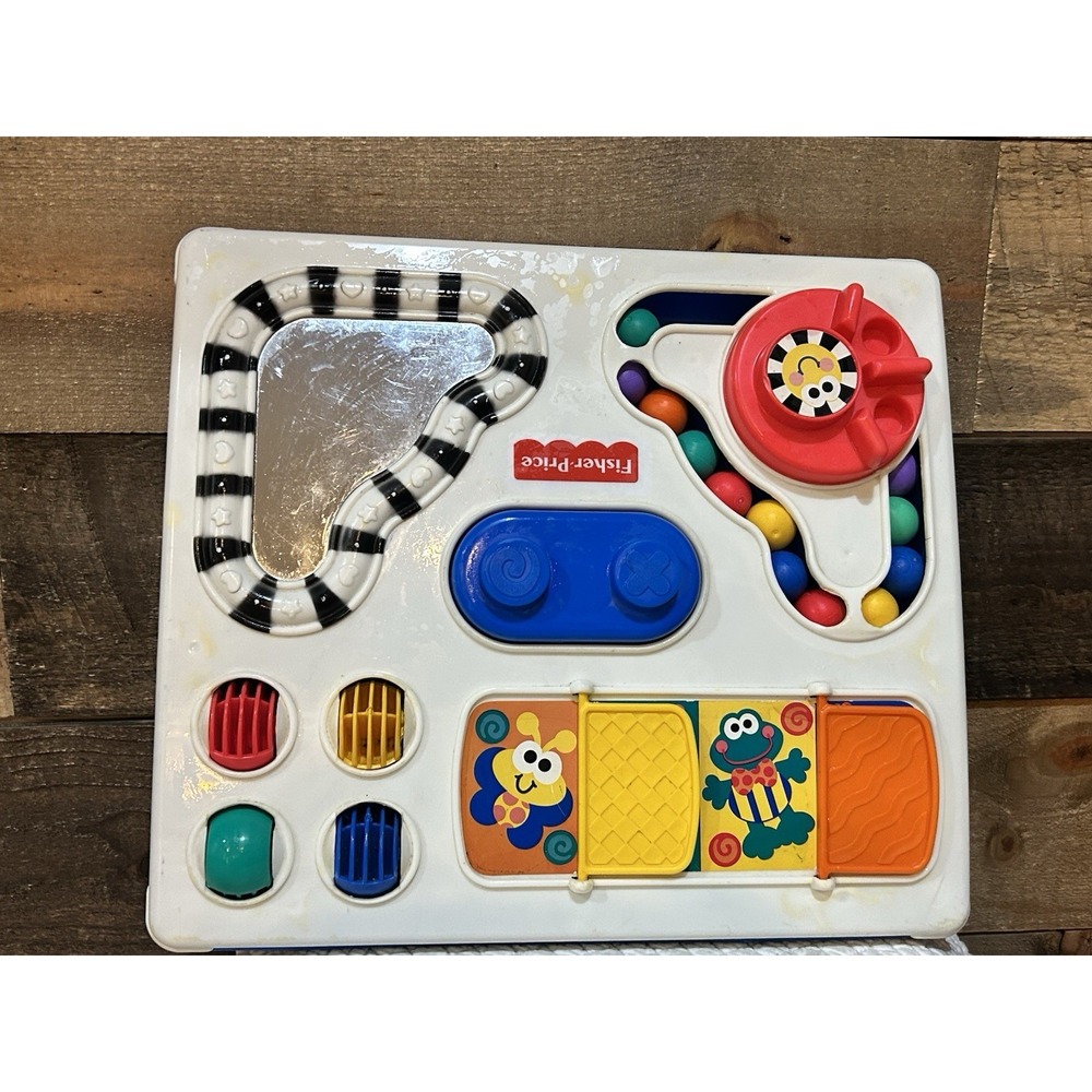 Fisher Price Busy Box Activity Center Childrens Toy 1997 Vintage.